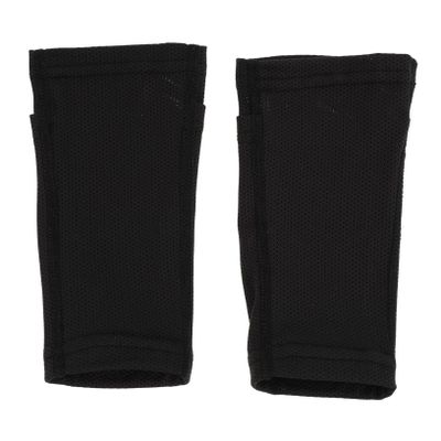 BESPORTBLE 1pair Lightweight Calf Protectors Sports Socks for Football Breathable Compression Leg Sleeves Protective Shin Pad Covers for Adults and Youth Black