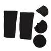 BESPORTBLE 1pair Lightweight Calf Protectors Sports Socks for Football Breathable Compression Leg Sleeves Protective Shin Pad Covers for Adults and Youth Black view 3