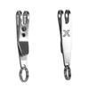 Balacoo Bag Suspension Clip Stainless Steel Keychain EDC Keychain Flahlight Key Ring Carabiner Bag Clip Keys Flashlight Arctorch Double Team Accessories Outdoor Tool, Medium, Silver view 1