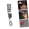 Balacoo Bag Suspension Clip Stainless Steel Keychain EDC Keychain Flahlight Key Ring Carabiner Bag Clip Keys Flashlight Arctorch Double Team Accessories Outdoor Tool, Medium, Silver view 2