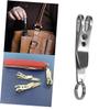 Balacoo Bag Suspension Clip Stainless Steel Keychain EDC Keychain Flahlight Key Ring Carabiner Bag Clip Keys Flashlight Arctorch Double Team Accessories Outdoor Tool, Medium, Silver view 4