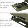 ZHAODGANN Folding Camping Table Portable Camping Table Aluminum Portable Table is Suitable for Beach Outdoor Picnic Barbecue Table, which can be Carried and Folded Lightly(80x40cm,Green) view 4