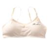 NineFit Basics Girls Adjustable Bra Children Kids Comfort Flex Fit Seamless Underclothes Cotton Straps Training (Beige, One Size)