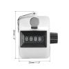 PATIKIL Clicker Counter, Handheld Tally Counter Mechanical 4-Digit Number Click Pitch Counter for Coaching Knitting, Golf, Lap, Fishing, White view 2