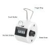PATIKIL Clicker Counter, Handheld Tally Counter Mechanical 4-Digit Number Click Pitch Counter for Coaching Knitting, Golf, Lap, Fishing, White view 3