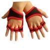 BUTIFULSIC Weightlifting Gloves Half Finger Gloves Protective Fitness Silicone Gel Palm Red Non-Slip Suitable for Men Women view 1