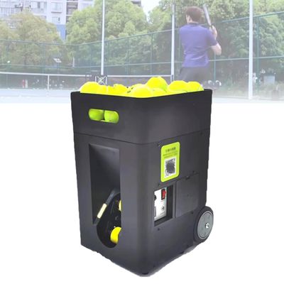 COYEUX Tennis Ball Machine, Automatic Ball Launcher Tennis Practice Equipment, Adjustable Launching Angle, Speed, Rotation Frequency, 50 Large Capacity, for All Tennis Lovers