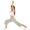 midelxp Summer Capri Pants for Women Loose Fit Drawstring Cropped Sweatpants Comfy Workout Yoga Pants with Pockets view 2