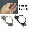 BE-TOOL 25Pcs Fishing Lure Wire Traces Leaders,Steel Wire Fishing Leaders Saltwater Tackle Rigs with Swivels,Snaps(15#, Black) view 3