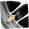 WHAMVOX Chrome Tire Valve Caps Sturdy Valve Stem Caps for Car Dot Air Fittings Car Decor view 3