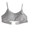 Girls Adjustable Bra Children Kids Comfort Flex Fit Seamless Underclothes Cotton Straps Training Undies (Grey, One Size) view 1