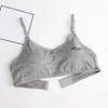 Girls Adjustable Bra Children Kids Comfort Flex Fit Seamless Underclothes Cotton Straps Training Undies (Grey, One Size) view 2