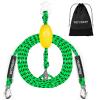 SETYPARY Boat Tow Harness for Tubing, Self Centering Tow Harness for 1-4 Riders Towable Tubes, Floating Boat Tow Rope for Watersports (Green & Black) view 1