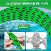 SETYPARY Boat Tow Harness for Tubing, Self Centering Tow Harness for 1-4 Riders Towable Tubes, Floating Boat Tow Rope for Watersports (Green & Black) view 4