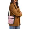TODIYADDU Valentine's Day Love Heart Sling Bag for Women Crossbody Purse Novelty Messenger Bag Small Shoulder Bag Mini Phone Pouch Purse with Adjustable Strap and Zip Pocket Portable Chest Bag view 3
