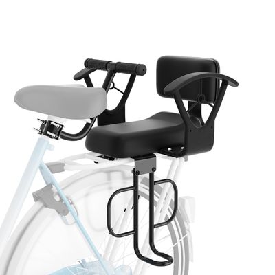 XIEEIX Rear Child Bike Seat,Rear Mounted Child Bike Seats,Back Mount Child Seat with Back Rest Armrest Foot Pedals,Width Adjustable Bicycle Rear Seat,Fits All Bicycle Rear Frames