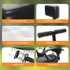 XIEEIX Rear Child Bike Seat,Rear Mounted Child Bike Seats,Back Mount Child Seat with Back Rest Armrest Foot Pedals,Width Adjustable Bicycle Rear Seat,Fits All Bicycle Rear Frames view 2