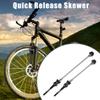 X AUTOHAUX 1 Pair Bike Bicycle Quick Release Axles Skewers Lever Front Rear Bike Axle Wheel Hub 140mm 180mm Black for MTB Moutain Road Bike view 2