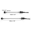 X AUTOHAUX 1 Pair Bike Bicycle Quick Release Axles Skewers Lever Front Rear Bike Axle Wheel Hub 140mm 180mm Black for MTB Moutain Road Bike view 3