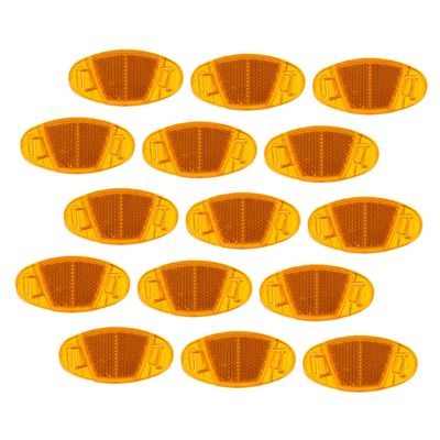 Balacoo Bike Wheel Reflectors Yellow Reflector Bike Decoration Safe Warning Device