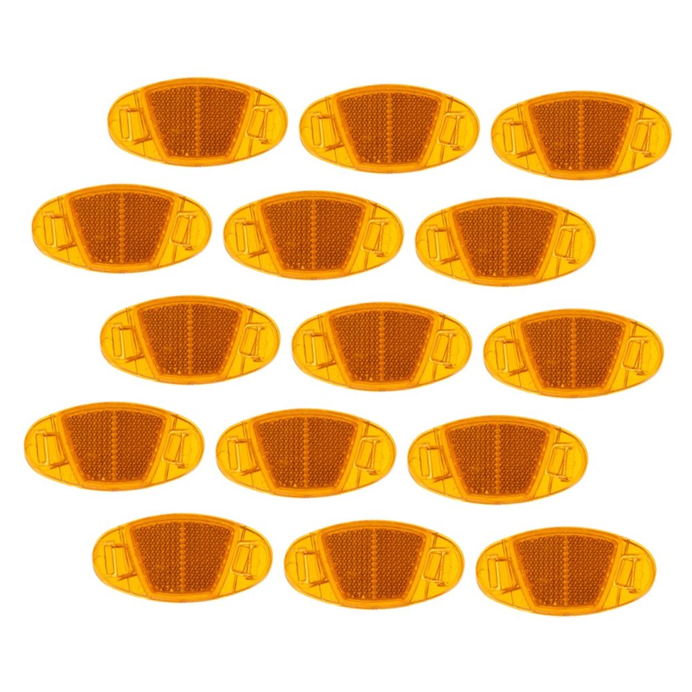 Balacoo Bike Wheel Reflectors Yellow Reflector Bike Decoration Safe Warning Device