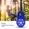 HERCHR Fixed Micro Pulley, Aluminum Alloy Rope Climbing Pulley 20KN Slack Tender General Purpose for Hitch Tending Rigging Lifting Aloft Work Rappelling Rescue Emergency(Blue) view 4