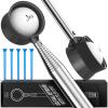 JKL 9Ft/12Ft Golf Ball Retriever for Water Telescopic, Stainless Steel Shaft, High Durability Double-Sided Ball Picker Upper Grabber, Golf Gifts for Golfers view 1