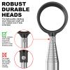 JKL 9Ft/12Ft Golf Ball Retriever for Water Telescopic, Stainless Steel Shaft, High Durability Double-Sided Ball Picker Upper Grabber, Golf Gifts for Golfers view 4