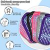 ELUTONG Pilates Socks with Grips for Women 1-3 Pairs Yoga Barre Ballet Dance Non Slip Crew Socks at Home Hospital view 4