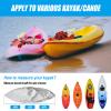 HSOKEW 16ft 600D Paddle Board Cover with Zipper - Water & UV-Proof Heavy Duty Canoe Kayak Cover for Indoor/Outdoor Storage, Grey, with 2 Windproof Straps view 3