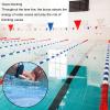 XLIHAWY Floating Pool Divider Ropes, Swimming Pool Buoy Line Floats Kit, Pool Safety Rope Race Lane Divider, Section Off Hazardous Zone(Blue-6cm,3m) view 3