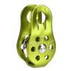 HERCHR 20KN Fixed Micro Pulley, 1000kg Strength Aluminium Alloy Single Rope Pulley Block Safety Pulleys for Climbing/Aloft Work/Rappelling/Rescue Emergency Outdoor Activity Climbing Pulley(Green) view 1