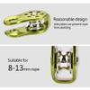 HERCHR 20KN Fixed Micro Pulley, 1000kg Strength Aluminium Alloy Single Rope Pulley Block Safety Pulleys for Climbing/Aloft Work/Rappelling/Rescue Emergency Outdoor Activity Climbing Pulley(Green) view 4