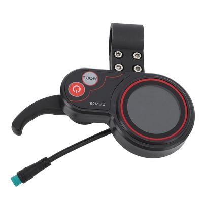 Electric Scooter Display Meter, LED 5 Pin Waterproof Connector ABS USB Port Multiple Display Functions Electric Scooter Display Panel for Replacement