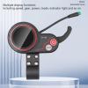 Electric Scooter Display Meter, LED 5 Pin Waterproof Connector ABS USB Port Multiple Display Functions Electric Scooter Display Panel for Replacement view 2