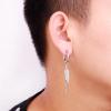 1 Piece Punk Stainless Steel Drop Dangle Earrings For Men/Women Hip Hop Gothic Ear Buckle Jewelry Gifts (Color : Style 10) view 4