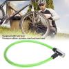 2ft Bike Lock Cable, Steel Wire Lock Cable Wide Application Easy Lock Operation Cable Lock Bicycle Mounting Bracket for Bike Motorcycle Gate Straight Cable Locks with Keys Security Anti-theft(green) view 2