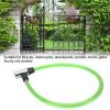 2ft Bike Lock Cable, Steel Wire Lock Cable Wide Application Easy Lock Operation Cable Lock Bicycle Mounting Bracket for Bike Motorcycle Gate Straight Cable Locks with Keys Security Anti-theft(green) view 3