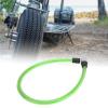 2ft Bike Lock Cable, Steel Wire Lock Cable Wide Application Easy Lock Operation Cable Lock Bicycle Mounting Bracket for Bike Motorcycle Gate Straight Cable Locks with Keys Security Anti-theft(green) view 4