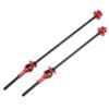 X AUTOHAUX 1 Pair Bike Bicycle Quick Release Axles Skewers Lever Front Rear Bike Axle Wheel Hub 140mm 180mm Red for MTB Moutain Road Bike Carbon Fiber view 1