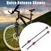 X AUTOHAUX 1 Pair Bike Bicycle Quick Release Axles Skewers Lever Front Rear Bike Axle Wheel Hub 140mm 180mm Red for MTB Moutain Road Bike Carbon Fiber view 2