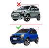 accessorypart Compatible with Fiat Panda Cross 2014-2025 Fly Model Car Roof Rack Cross Bar Black Aluminium 2 Bars view 3