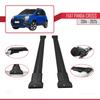 accessorypart Compatible with Fiat Panda Cross 2014-2025 Fly Model Car Roof Rack Cross Bar Black Aluminium 2 Bars view 4