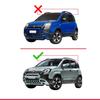 accessorypart Compatible with Fiat Panda Cross 2014-2025 ACE-2 Car Roof Rack Cross Bar Grey Aluminium 2 Bars view 3