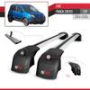 accessorypart Compatible with Fiat Panda Cross 2014-2025 ACE-2 Car Roof Rack Cross Bar Grey Aluminium 2 Bars view 4