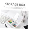 balacoo Cotton Ball Holder Cosmetic Storage Box Press Type Lid Dustproof Cotton Swab Box Makeup Pad Container view 2