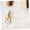 balacoo Cotton Ball Holder Cosmetic Storage Box Press Type Lid Dustproof Cotton Swab Box Makeup Pad Container view 4