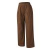 White Linen Pants Women Wide Leg Stretch Pants for Women Linen Palazzo Travel Pants Women Khaki Scrub Pants for Women Linen Set for Women Pants White Linen Pants view 4
