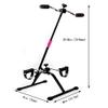 Electric Pedal Adjustable Pedal Exerciser Peddling Machine Seniors Fitness Rehab Equipment for Legs and Arms Workout Exercise,Reduce Aching, Tiredness in Legs,Pink Mini Exercise Bike Stepper view 2