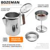 COLETTI Bozeman Induction Coffee Maker  Percolator Coffee Pot, Coffee Percolator  Brews 3 Kinds of Ways: Fire, Stovetop, & Induction [9 cup, Induction] view 2